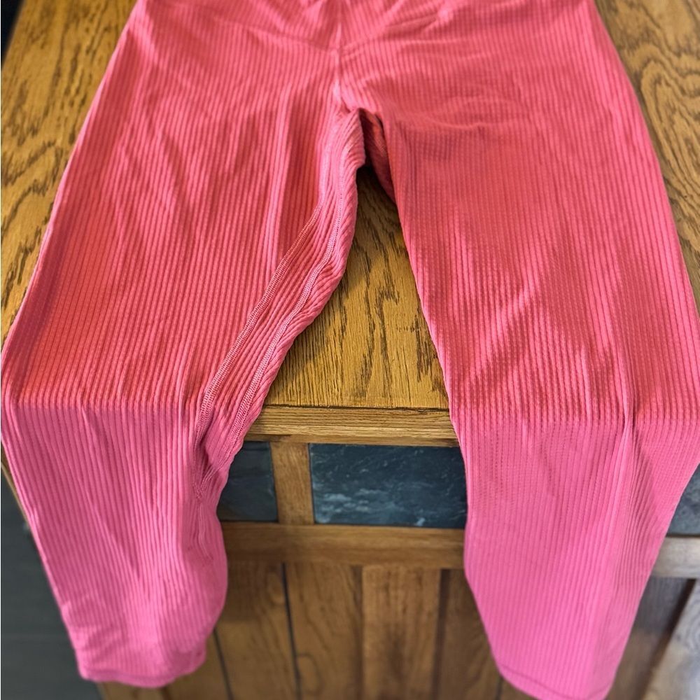 LULULEMON ATHLETICA BRAND, Pink Clothing, Women’s (Sz 6) Textured Leggings NWOT